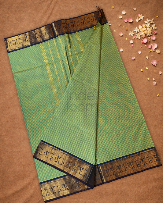 Chettinad Cotton Saree | apple green