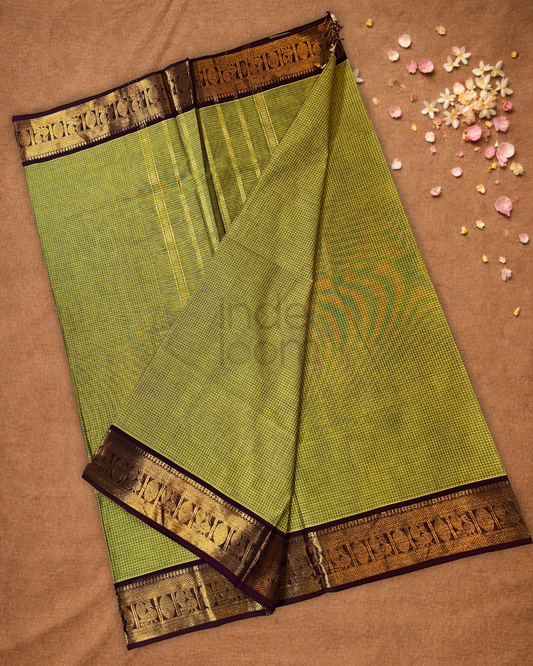 Chettinad Cotton Saree | forest green