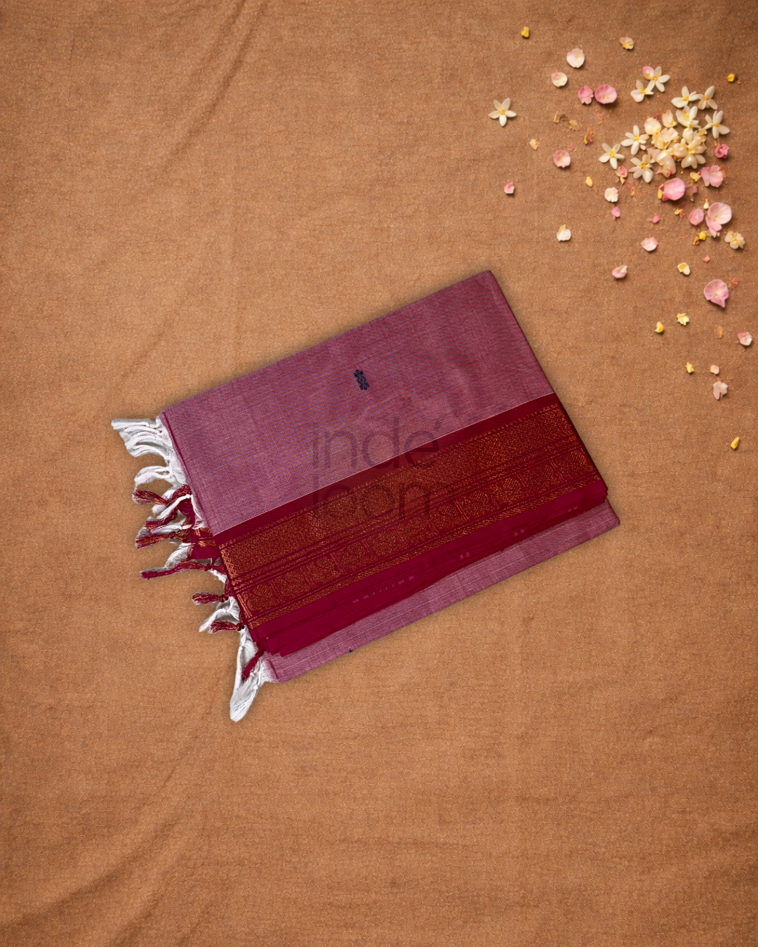 Chettinad Cotton Saree | hot pink