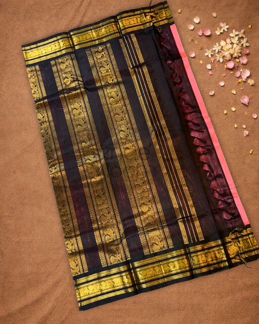 Handloom Handloom Silk Cotton Saree | Blush Pink