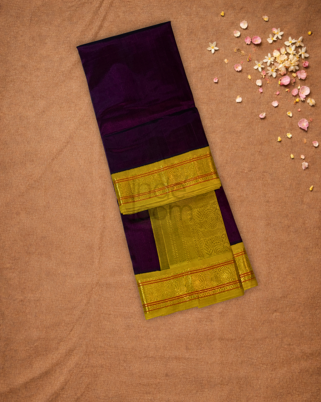 Handloom Handloom Silk Cotton Saree | Plum Purple