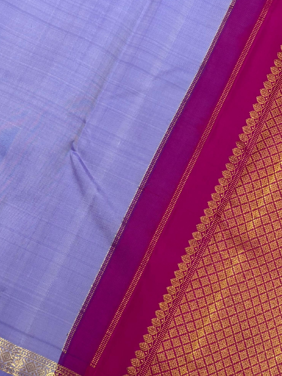 Handwoven Pure Gadwal Silk Saree | Deep Blue