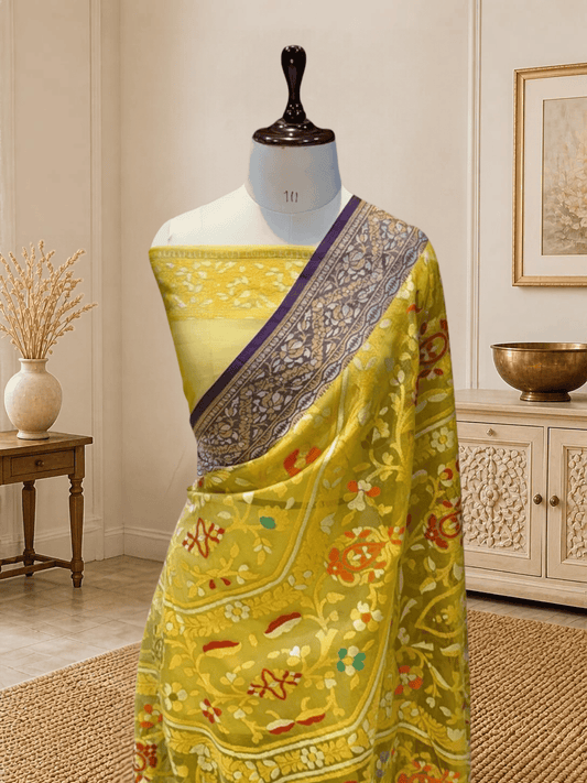 Exclusive Benarasi Silk Saree | Yellow