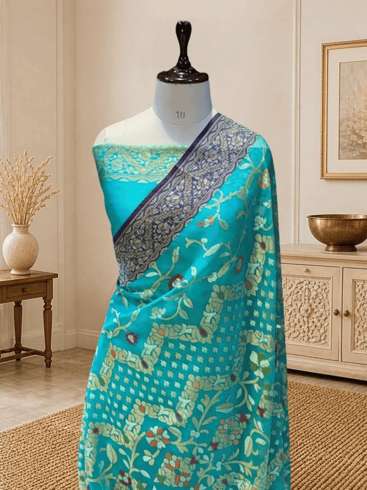 Exclusive Benarasi Silk Saree | Blue