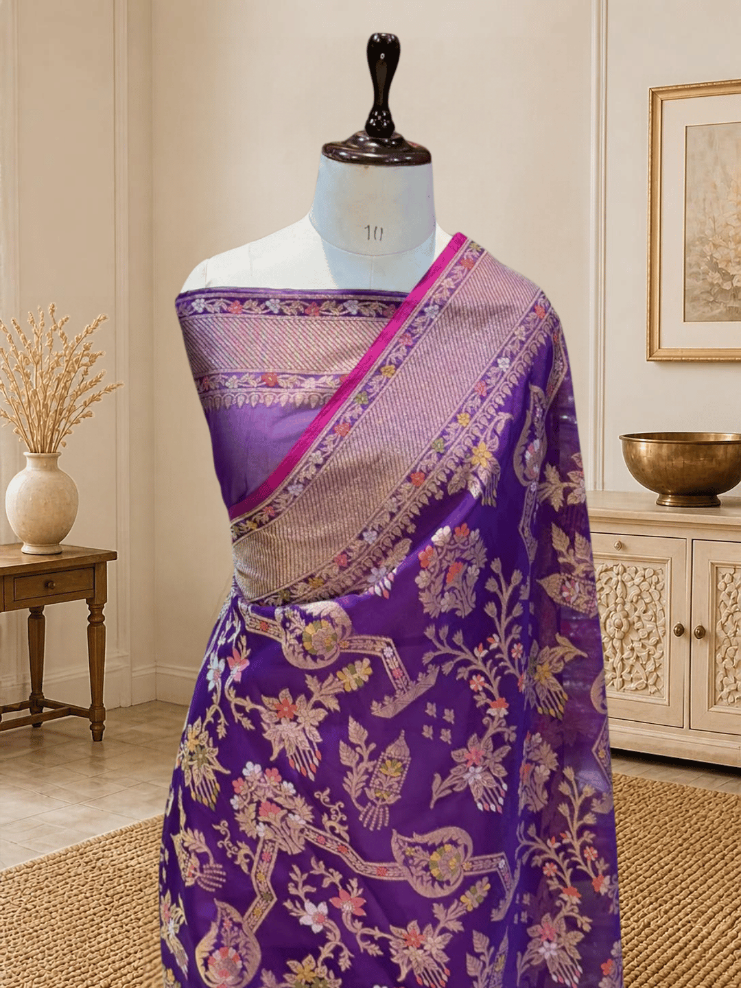 Exclusive Benarasi Silk Saree | Purple
