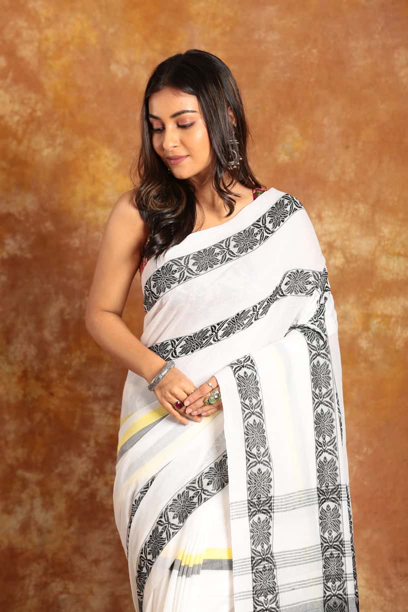Multicolor Handloom Cotton Saree-006