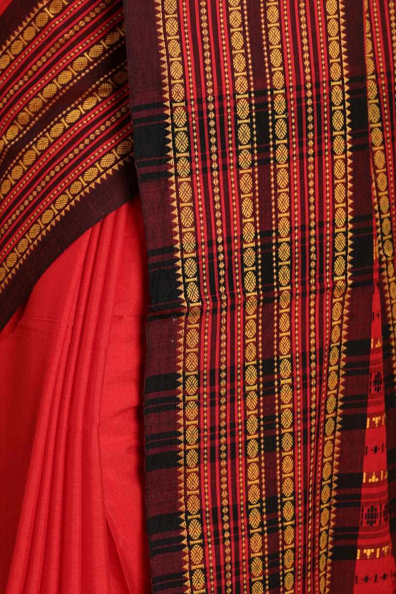 Bengal Handloom Cotton Saree-017 - indeloom