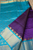 Korvai Saree in Sky Blue- Imperial blue - 041 - indeloom