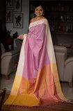 Ilkal Khun Silk Saree In Baby Pink - 069
