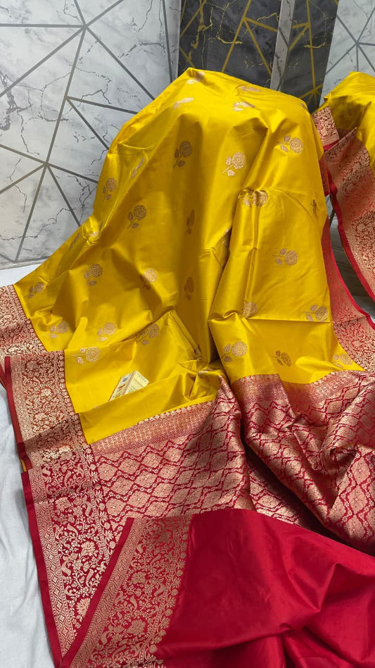 Handloom Benarasi Saree With - 017