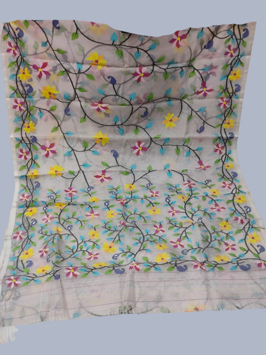 Handwoven Pure Handwoven Pure Muslin Saree | Dusty Pink