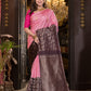 Silk Mark Certified Handloom Kanjivaram Silk Saree  |  Baby Pink