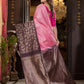 Silk Mark Certified Handloom Kanjivaram Silk Saree  |  Baby Pink