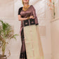 Silk Mark Certified Handloom Kanjivaram Silk Saree  |  Wine Red