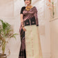 Silk Mark Certified Handloom Kanjivaram Silk Saree  |  Wine Red