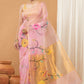 Handwoven Pure Jamdani Cotton Synthetic Saree  |  Baby Pink
