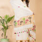 Handwoven Jamdani Linen Unstitched 2-piece Kurti  |  Pearl White