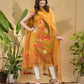 Turmeric Orange Jamdani 2-Piece Set Kurti & Dupatta (UNSTITCHED) -757