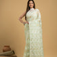Light Green Jamdani Saree - 052