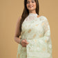 Light Green Jamdani Saree - 052