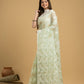 Light Green Jamdani Saree - 052