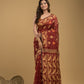 Umber Brown Cotton Silk Jamdani Saree - 022
