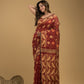 Umber Brown Cotton Silk Jamdani Saree - 022
