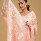 Cotton Silk Jamdani Saree With Light Pink - 023