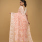 Cotton Silk Jamdani Saree With Light Pink - 023