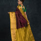 Handloom Handloom Silk Cotton Saree  |  Burgundy Red