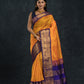 Handloom Korvai Silk Cotton Saree  |  Mustard Yellow
