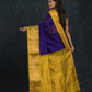 Handloom Korvai Silk Cotton Saree  |  Navy Blue
