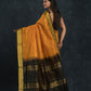 Handloom Korvai Silk Cotton Saree  |  Mustard Yellow