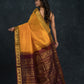Handloom Korvai Silk Cotton Saree  |  Mustard Yellow