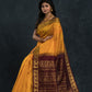 Handloom Korvai Silk Cotton Saree  |  Mustard Yellow