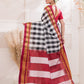 Ilkal Mercerized Cotton Saree with Maroon & Zari Border - 030