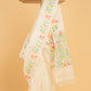 Hand Made Jamdani Saree With Snow White - 048