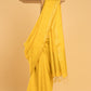 Hand Made Jamdani Saree With Golden Yellow - 100