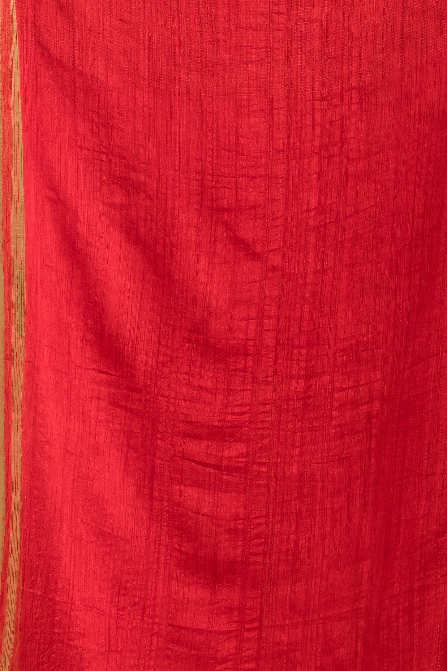 Hand Made Jamdani Saree With Classic Red - 076