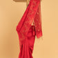 Hand Made Jamdani Saree With Classic Red - 076