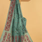 Hand Made Jamdani Saree With Persian Green - 079
