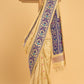 Hand Made Jamdani Saree With Flax Yellow - 080
