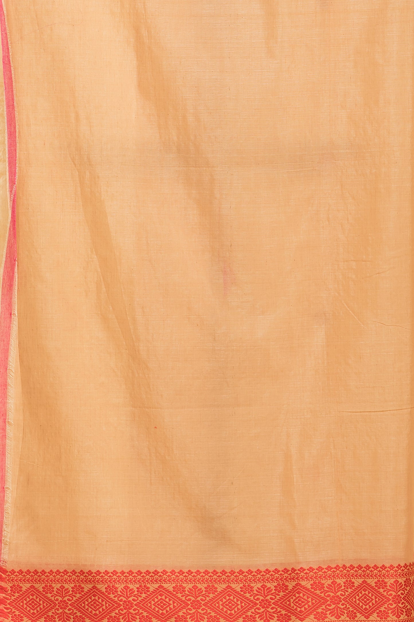 Hand Made Jamdani Saree With Cream White - 082