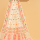 Hand Made Jamdani Saree With Ivory White - 083