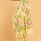 Hand Made Jamdani Saree With Corn Yellow - 069
