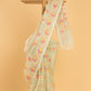 Hand Made Jamdani Saree With Tea Green - 044