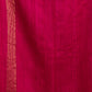 Hand Made Jamdani Saree With Rose Red - 088