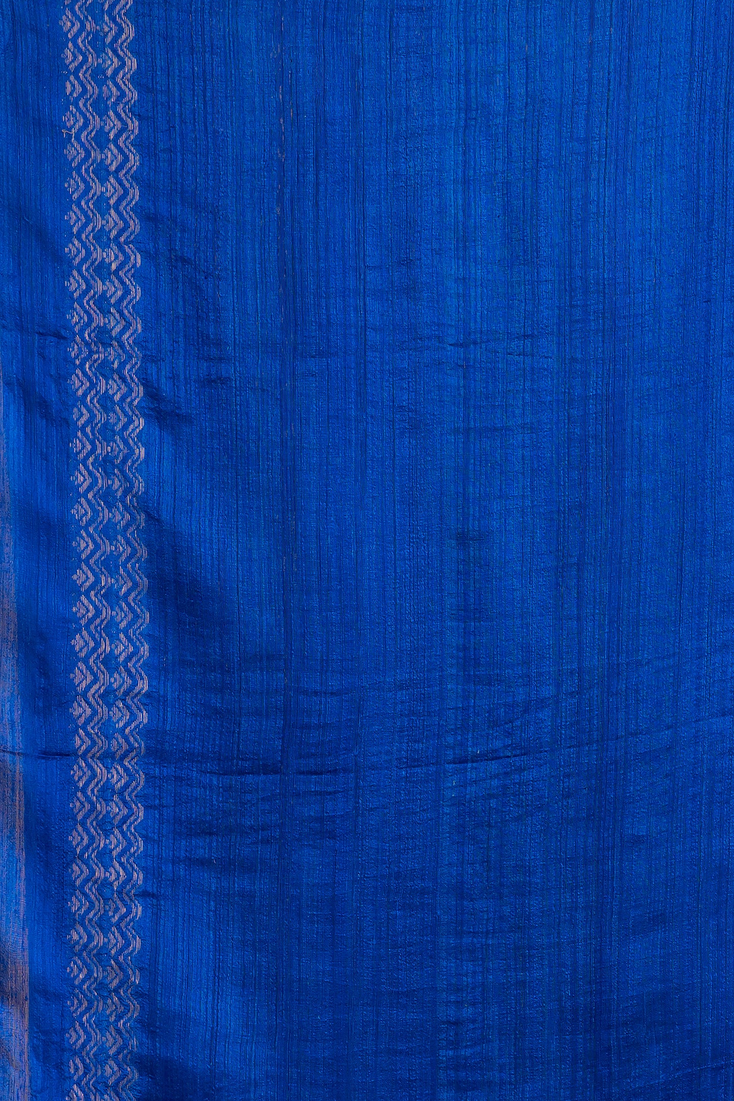 Hand Made Jamdani Saree With Berry Blue - 089