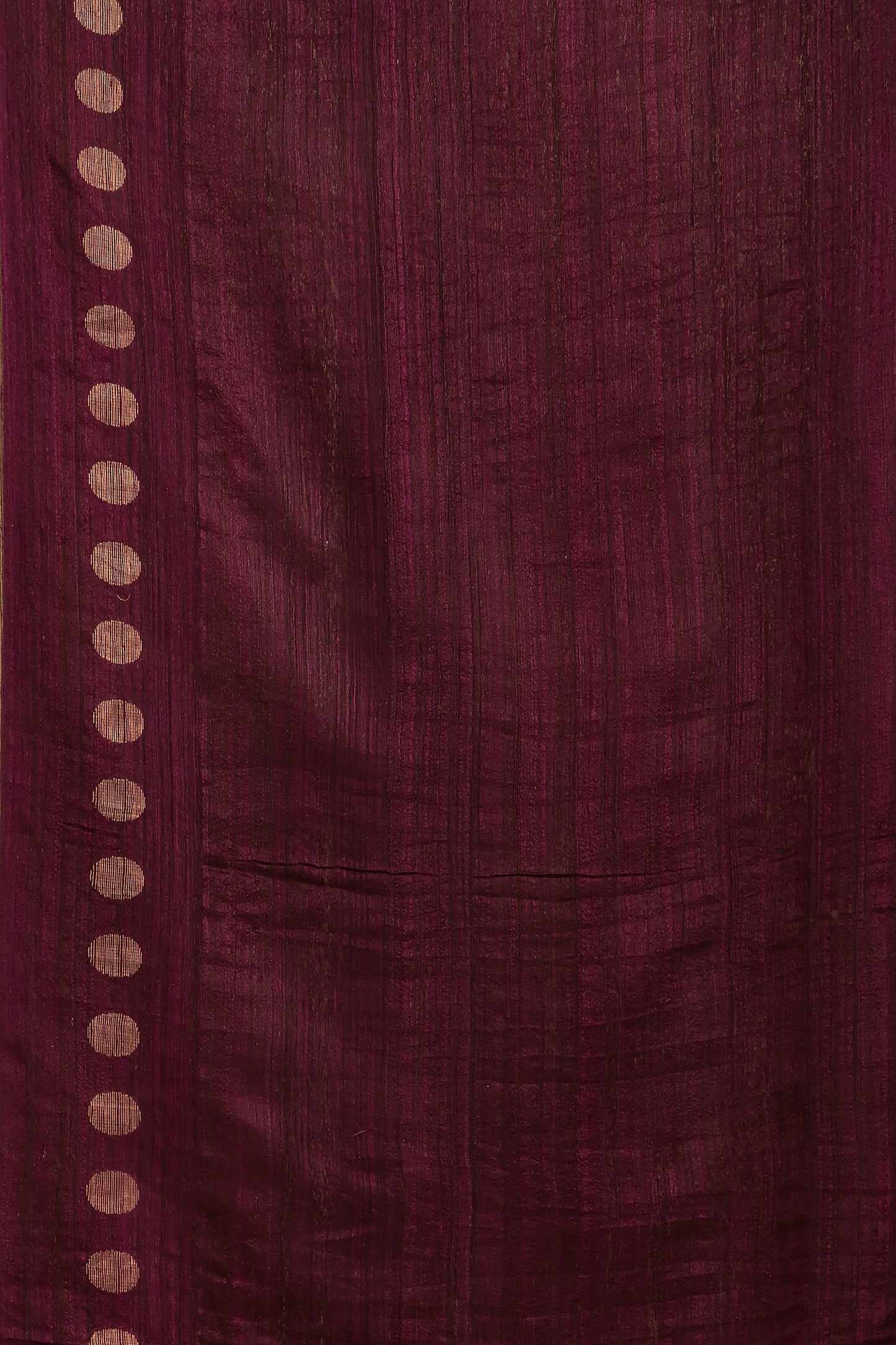 Hand Made Jamdani Saree With Mahagany Red - 091