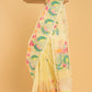 Hand Made Jamdani Saree With Light Yellow - 041